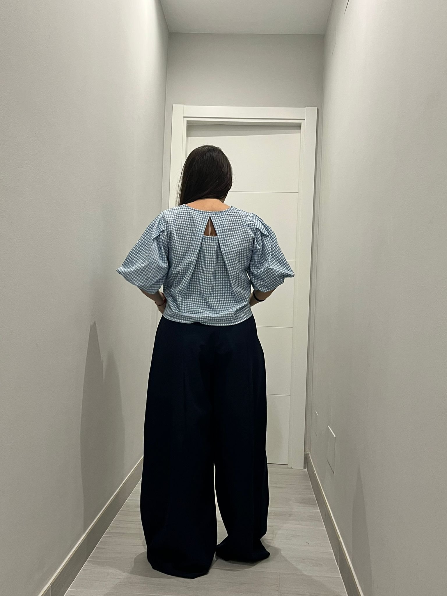 Pantalón ancho azul marino